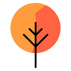 Obraz premium round autumn icon.eps