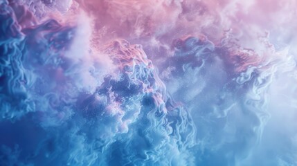 Fototapeta premium Ethereal confluence of swirling pigments in a cosmic dreamscape