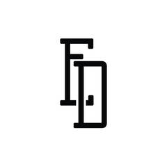 ED monogram logo design letter text name symbol monochrome logotype alphabet character simple logo