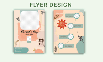 Art & Illustration, floral flyer design, Abstract Flyer design