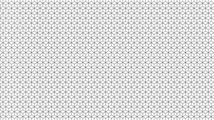 Isometric cube grid seamless pattern with editable line strokes.