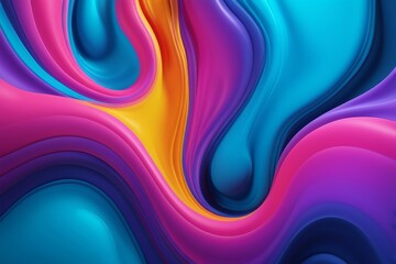 a close up of a colorful liquid swirl background