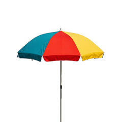 Obraz premium 3D-rendered floating beach umbrella with soft shading