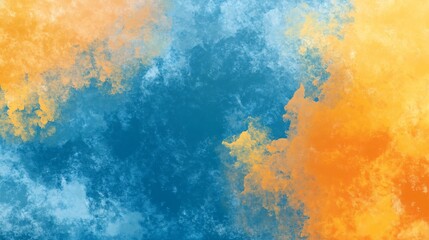Fototapeta premium Blue Acrylic Paint Abstract Background