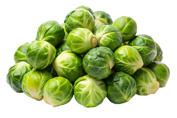 brussels sprouts isolated on white background