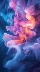 Fototapeta premium Ethereal organic mist blending into a blurred abstract atmosphere
