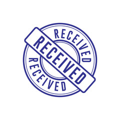 Fototapeta premium Received Stamp Graphic design vector element templates simple and modern