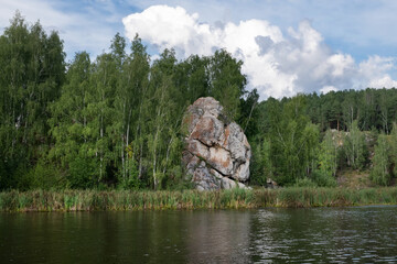 Kavdymov Pillar Rock is a mountain peak located on the banks of the Iset River in the city of...