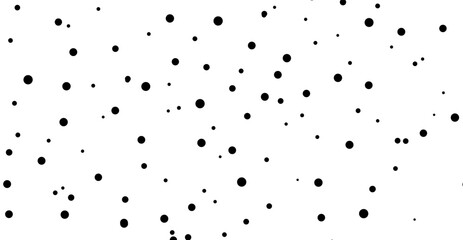 Random dots and circles creating a stippled pattern. Pointillist background with a dynamic, textured design. Ideal for abstract and artistic compositions.