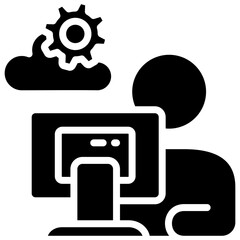 Work Cloud Icon