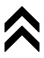 ダブル矢印アイコン（黒）