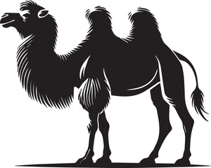 Fototapeta premium camel cartoon illustration, camel silhouette vector, camel logo vector, camel vector icon, camel silhouette vector isolated on white background