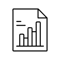 descriptive statistics icon, descriptive statistics line art - simple line art of descriptive statistics, perfect for descriptive statistics logos and icons