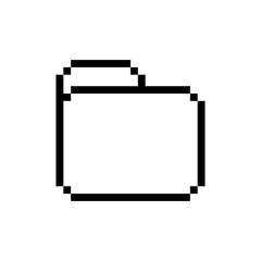 file manager pixel icon vector design with trendy style