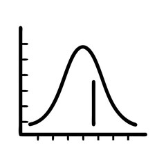 standard deviation icon, standard deviation line art - simple line art of standard deviation, perfect for standard deviation logos and icons