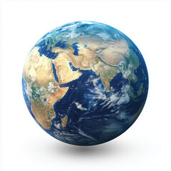 earth globe isolated on white