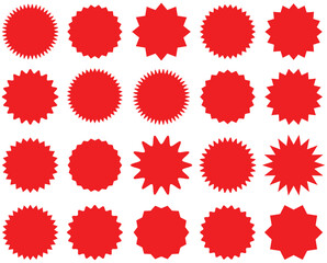 Set of ,Starburst sale price stickers,and Special offer, i con collection, Vector illustration 