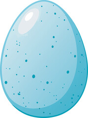 Robin Egg - Flat Vector Illustration Clipart (Isolated on White Background)