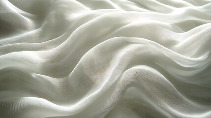 Obraz premium A light khaki-colored linen fabric with visible linen threads and a smooth texture.