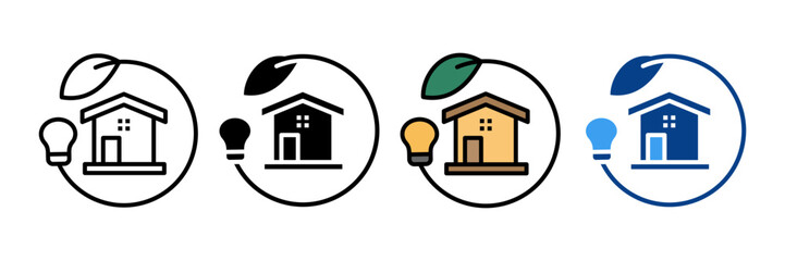 Fototapeta premium Mortgage Plan Icon Set Multiple Style Collection