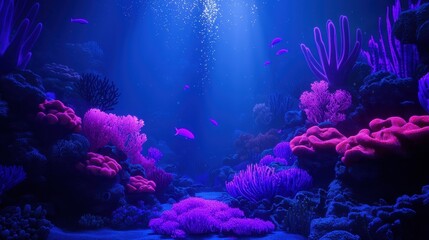 realistic VR simulation of an underwater world, vibrant coral reefs, colorful marine life swimming around, soft sunlight filtering through the water, tranquil ambiance, beautifully rendered details