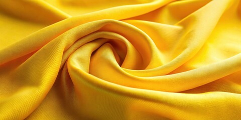 Obraz premium Golden Fabric Swirls A Textured Study of Luxurious, Smooth, and Draped Yellow Silk Material