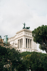 Il Vittoriano (The Altare della Patria) in Piazza Venezia, Rome, Italy