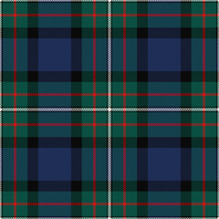 Ferguson tartan plaid. Scottish pattern fabric swatch close-up. 