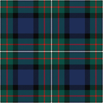 Ferguson tartan plaid. Scottish pattern fabric swatch close-up. 