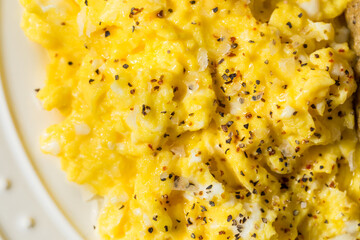 Homemade Organic Scrambled Eggs for Breakfast