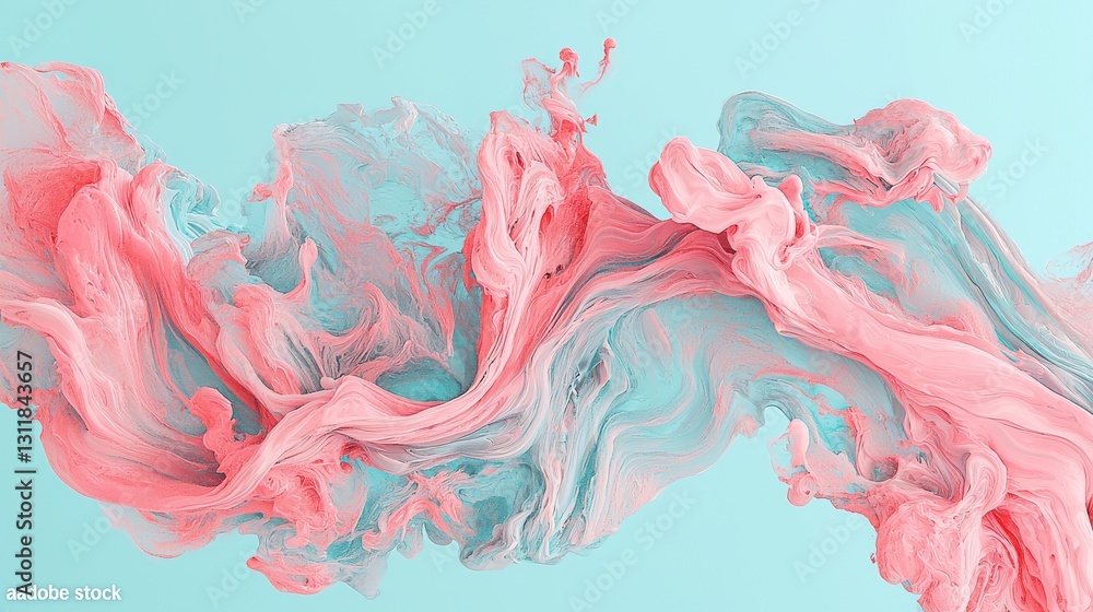 Poster the illustration features a blur modern soft gradient background with an abstract shape, embodying a