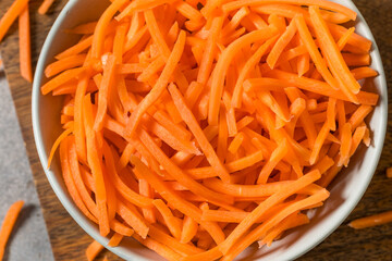 Orange Organic Shredded Carrot Shreds