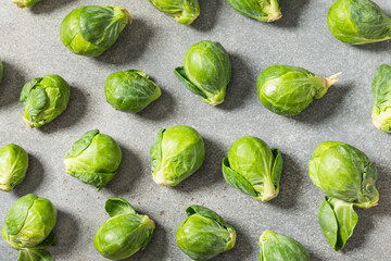 Organic Green Raw Brussel Sprouts