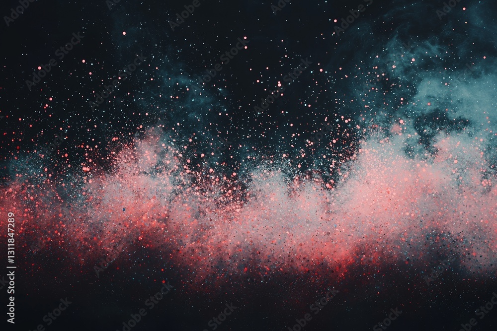 Poster The abstract background of digital binary code represents a futuristic setting, emphasizing the role of generative AI in technology