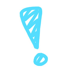 blue exclamation mark