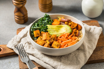 Healthy Homemade Tofu Buddha Bowl