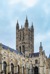 Fototapeta premium Architectural view of Canterbury Cathedral in England 