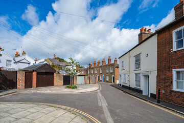 View of Canterbury, a small town in southeast England	