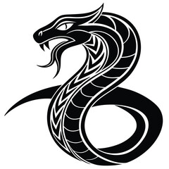 black and white snake