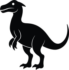 Dinosaur Silhouette Vector Design, Dinosaur Icon