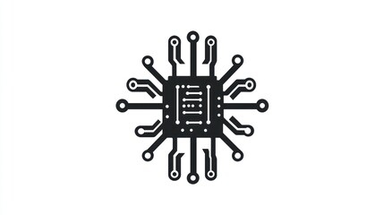 Fototapeta premium Circuit board graphic design for technology use