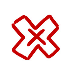 red cross mark
