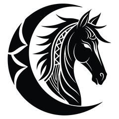 horse head silhouette