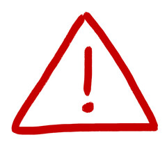 red warning sign