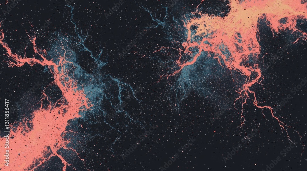Poster this abstract background is distinguished by its colorful and dynamic composition of dots and lines,