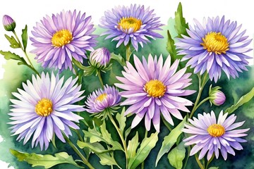 there are many purple flowers that are in a vase