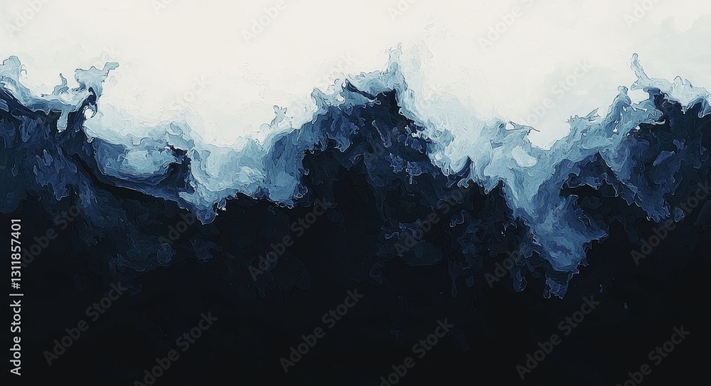 Poster the background features a blue gradient for an abstract look, along with a gradient background