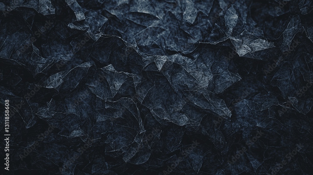 Poster the design consists of a modern abstract background in black and blue, complete with geometric shape