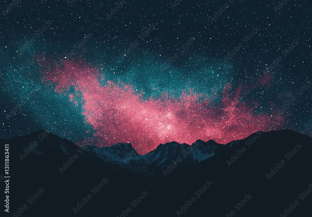 Poster a multicolored abstract background with a vintage retro appearance and a creatively defocused design