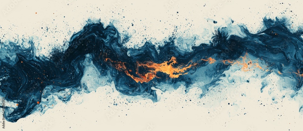 Poster the graphic resource is a transparent png of an isolated, flowing ocean wave set against an abstract